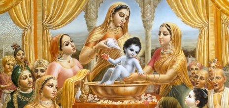 baby krishna bath - Copy